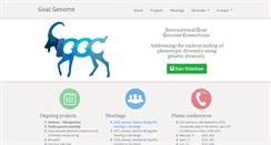 Desktop Screenshot of goatgenome.org