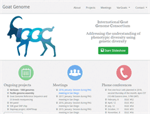 Tablet Screenshot of goatgenome.org